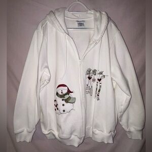 Blair Classic White Holiday Sweatshirt